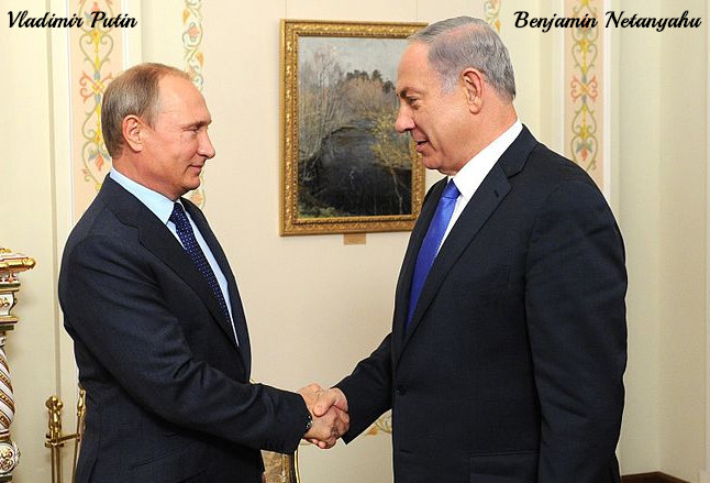 (Poetin en Netanyahu)